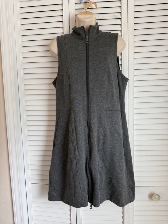 Title nine Dresses & Skirts - Title Nine Zip Up Dress Passport Ponte Stretch Sleeveless Large High Neck Golf